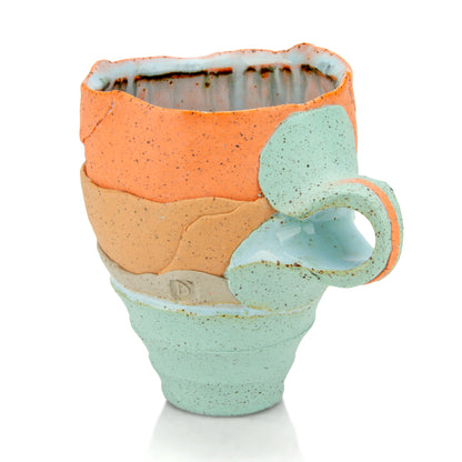 Sandstone Aquamarine Ombre' Lrg Mug