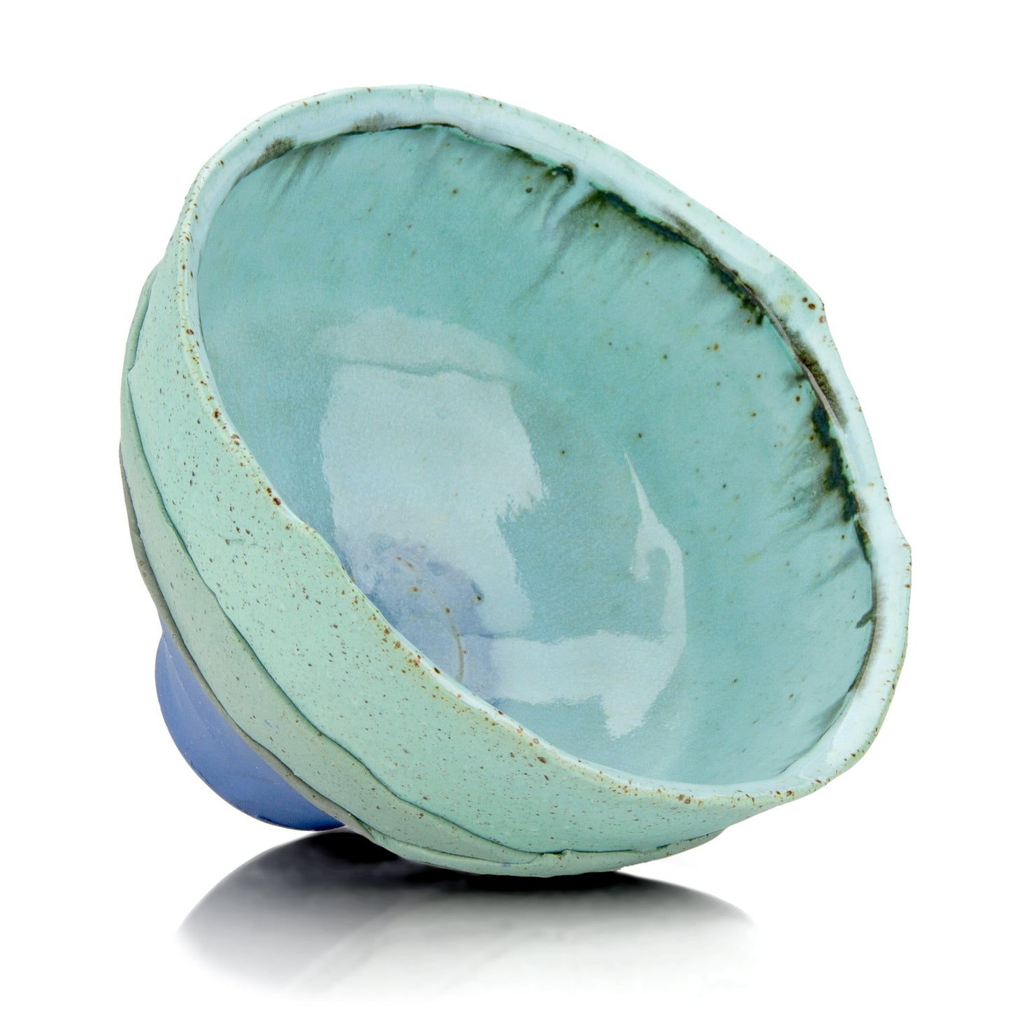 Midnight Mint Ombre' Med Bowl