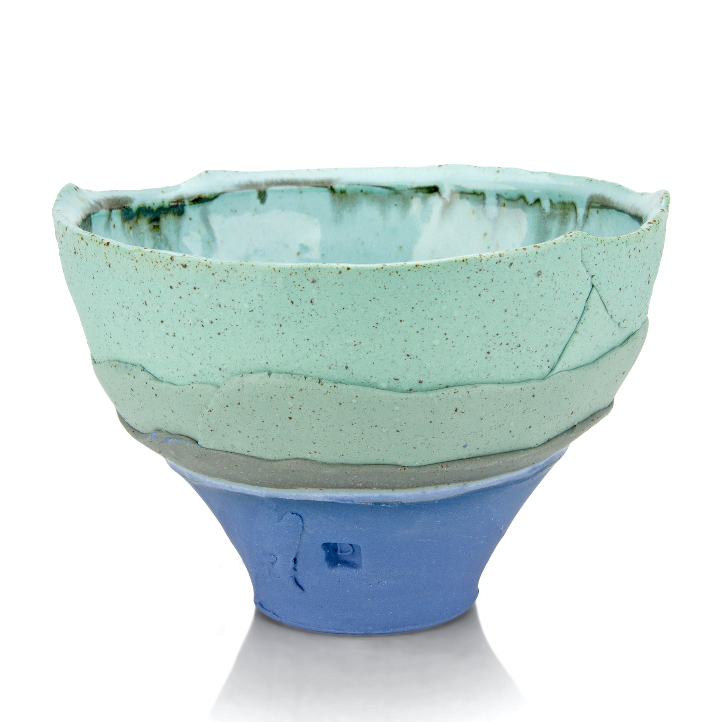 Midnight Mint Ombre' Med Bowl