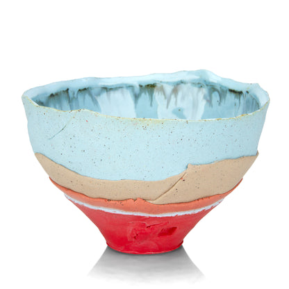 Ruby Skies Ombre' Med Bowl